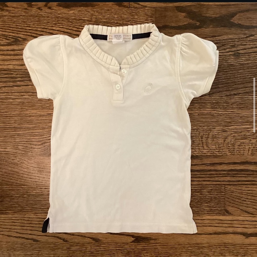 TBBC Kids White Short Sleeve Shirt 5T play